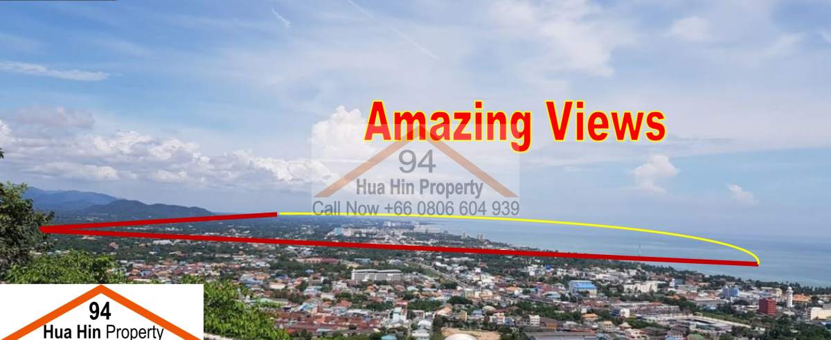SL94054 Land with Amazing Views & location overlooking Hua Hin North, Cha Am and the Sea