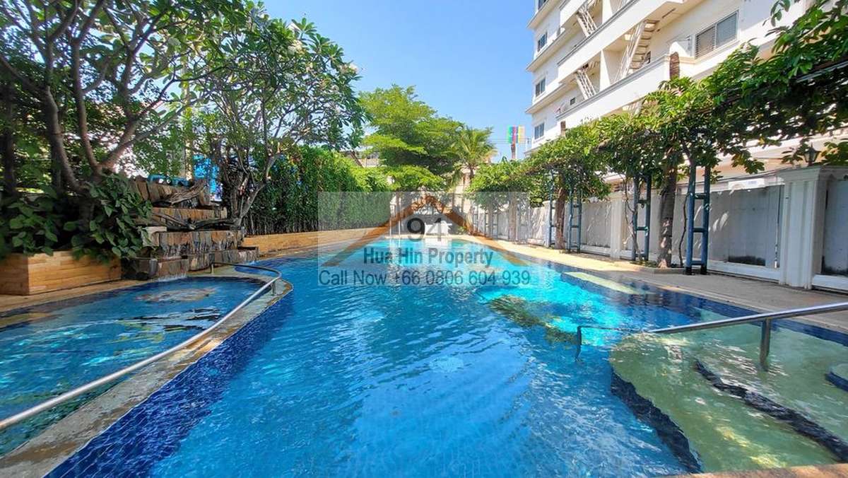 SC94139: Hua Hin City Condo Baan Klang with 2 swimming pools, walking distance to markets, golf and the Ocean