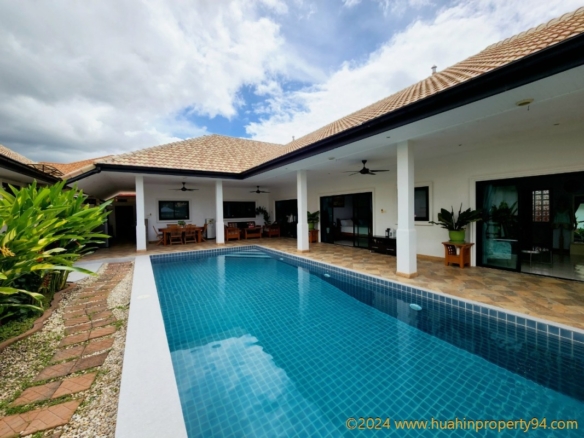 SH94458 Nature valley Hua Hin Mon Mai Area, spacious pool villa ready to move in surrounded by nature