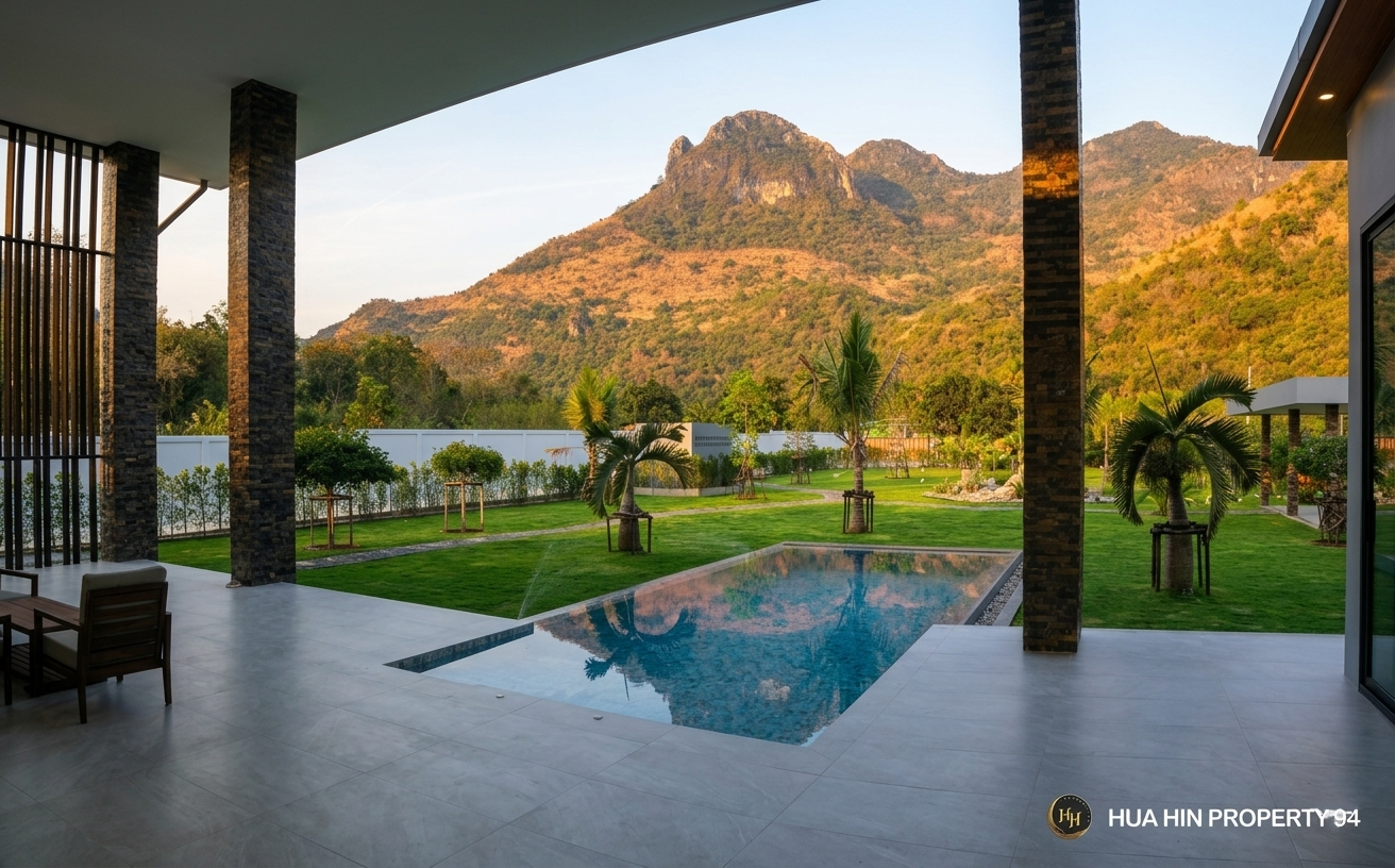 SH94710 Luxury Contemporary Pool Villa with Mountain Views Sam Roi Yot, Near Hua Hin – Thailand