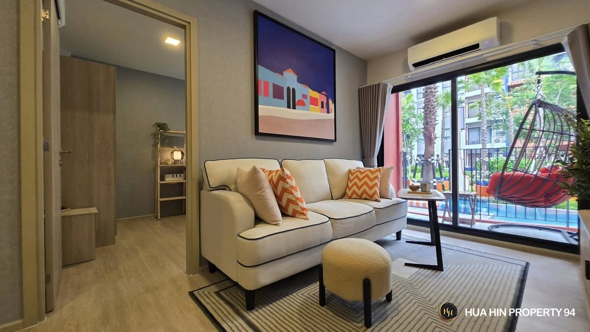 SC94718 Cabanas Hua Hin by Sansiri – 2BR Corner Unit with Direct Pool Access, Walking Distance to Beach