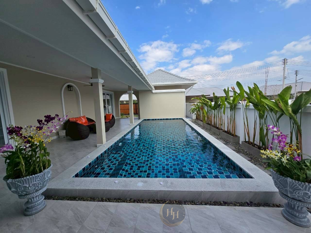SH94715 Bedroom Private Pool Villa for Rent – Hua Hin (Siam Villa 2)