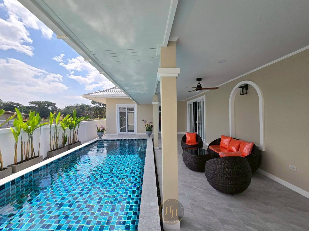 SH94715 Bedroom Private Pool Villa for Rent – Hua Hin (Siam Villa 2)
